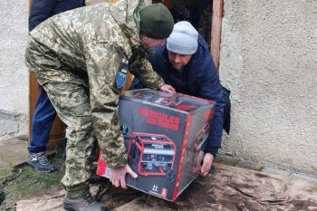 Ausgabe der Hilfsgüter in der Ukraine - Ukrainehilfe | Köln