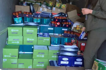 Ein Transporter mit Lebensmitteln erreicht Odessa - Ukrainehilfe | Köln