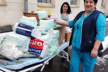 Medizinprodukte erreichen Krankenhaus in Charkiw - Ukrainehilfe | Köln