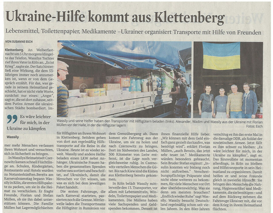 Kölner Stadt-Anzeiger am 31.03.2022